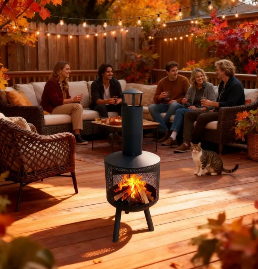 Estufa chimenea exterior