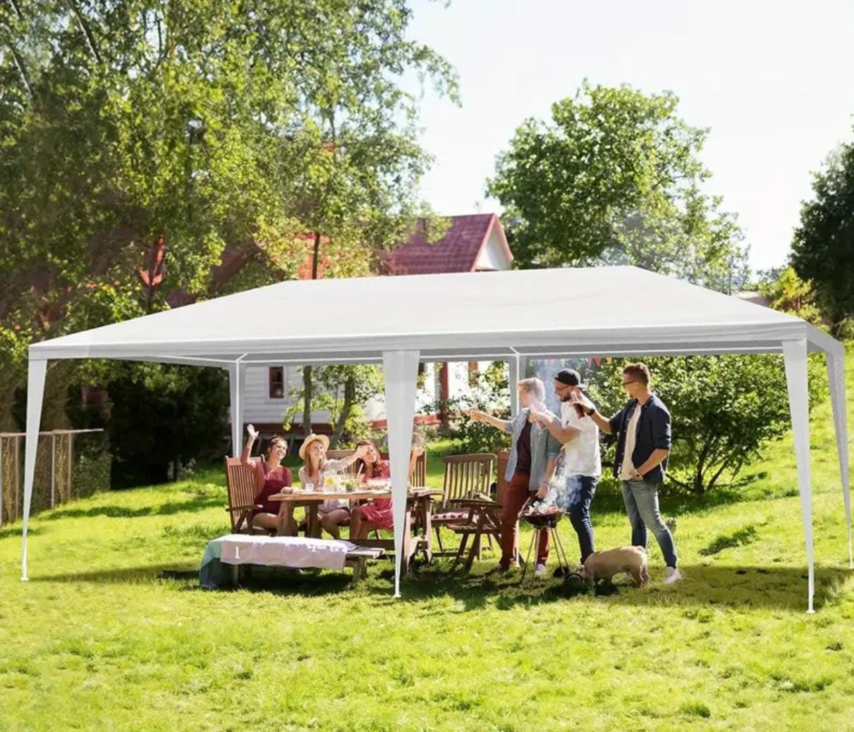 Carpa gazebo 6m*3m con 4 laterales