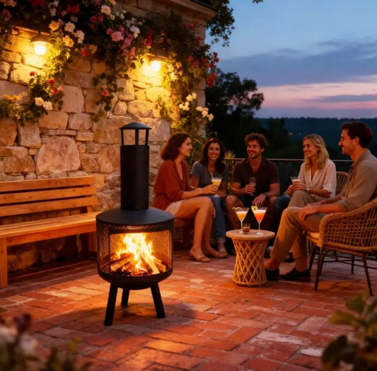 Estufa chimenea exterior