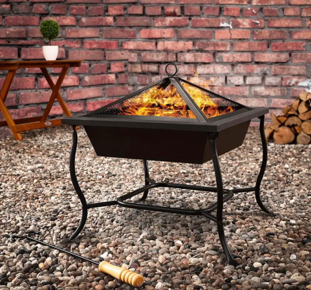 Estufa chimenea 45*45 exterior